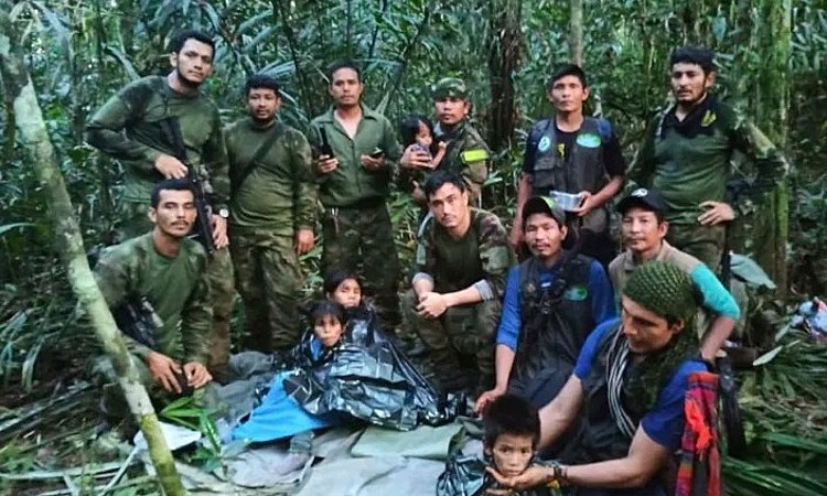 Colombia làm phim về 4 trẻ em sống sót 40 ngày trong rừng Amazon